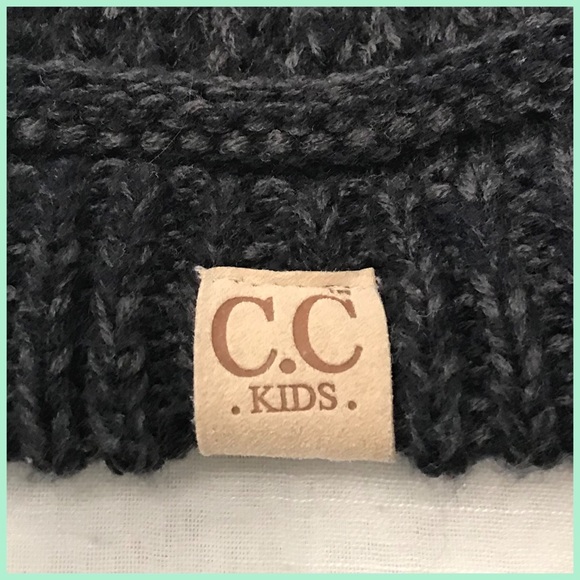 C.C Kid’s Pom Pom Beanie - Picture 3 of 5